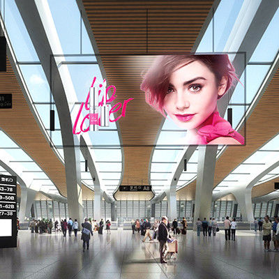 4K Slim Transparent LED Display Panel Πολυχρωματική υψηλής ευκρίνειας