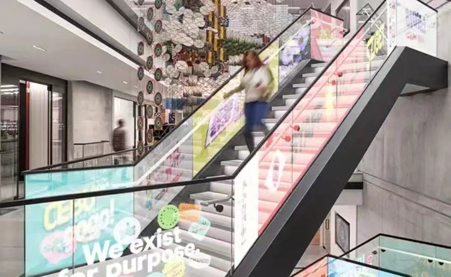 P6 P10 Διαφανής οθόνη LED Ευέλικτο πλήρες χρώμα για εσωτερικά