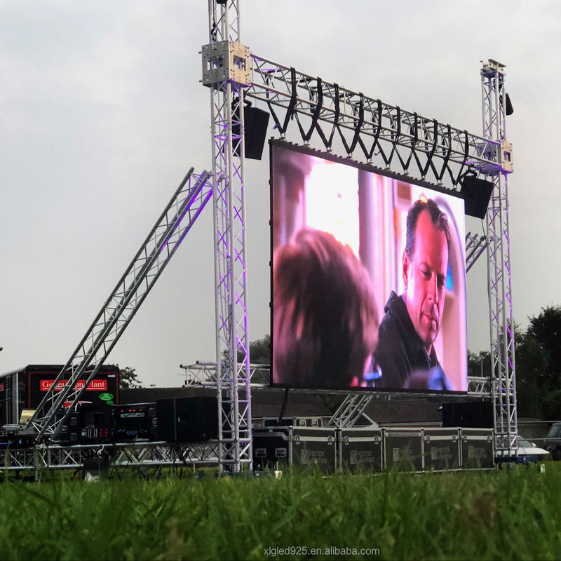 64x64 οθόνη LED οθόνης ενοικίασης Πολυδιάθετη πλήρης χρώματος P3.91mm