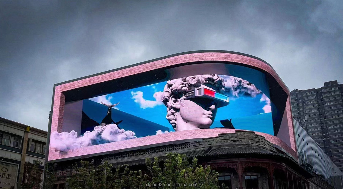 ISO9001 3D εξωτερικές οθόνες LED Πολυχρωματικές P4.81 για διαφήμιση
