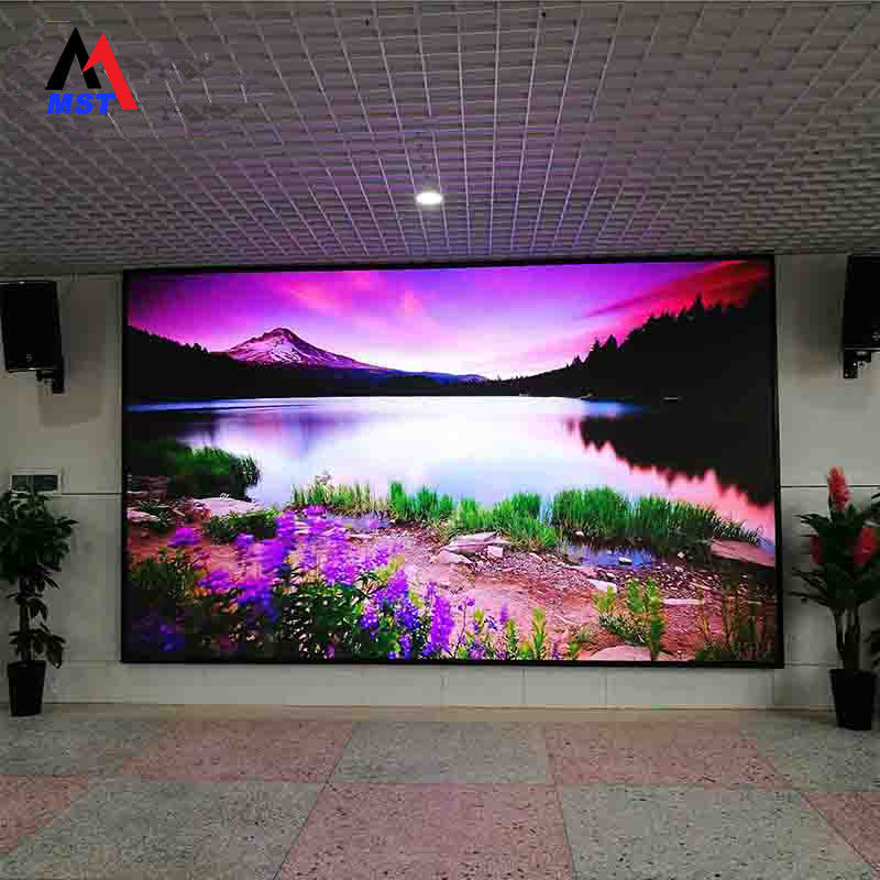 Μόνιμη οθόνη οθόνης LED εσωτερικού RGB SMD1212 για εμπορικό κέντρο