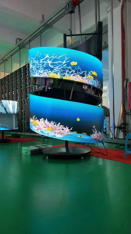 3840HZ Curved Concert Video Wall, SMD1515 LED οθόνη για θεατρική παράσταση