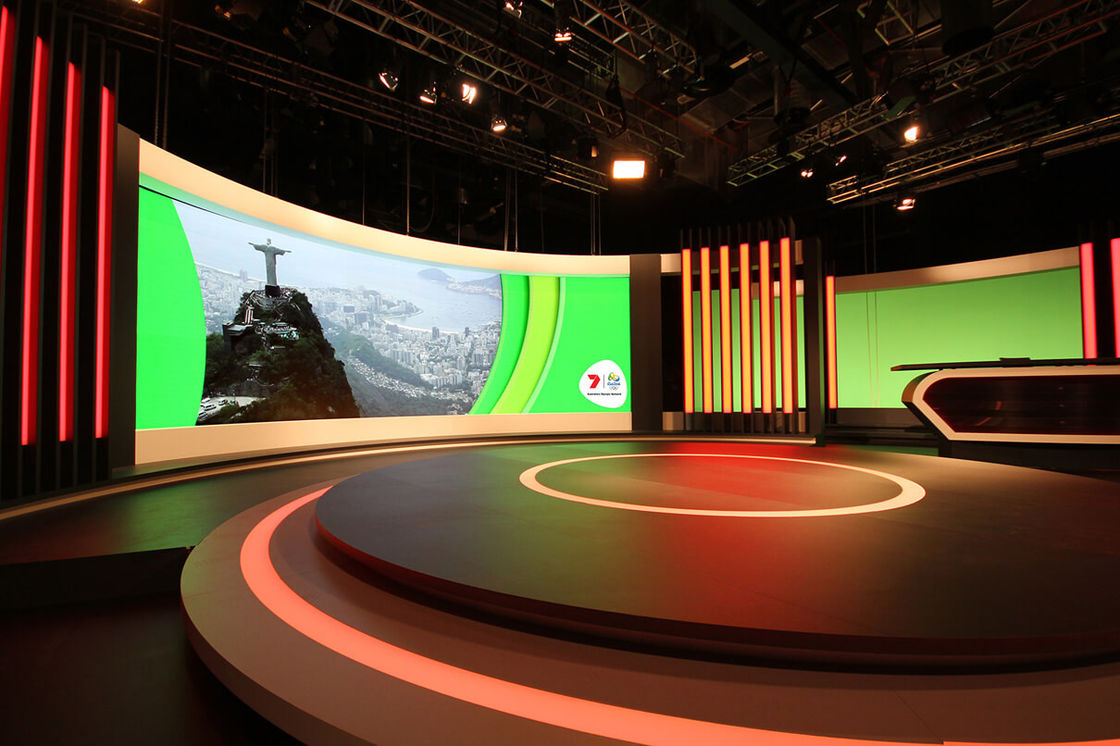 3840Hz IP65 καινοτόμος τεχνολογία οθόνης, Πολυχρωματικό ευέλικτο LED τοίχος βίντεο